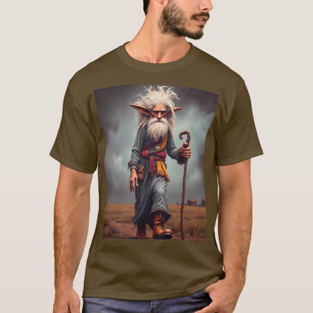 Wandering Elf-guiden T Shirt (Framsida)