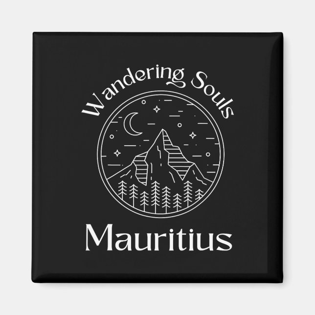 Wandering Souls Mauritius Semester Resa  Magnet (Framsidan)