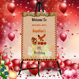 Wandering Witch Raven Halloween Pumpkins Birthday