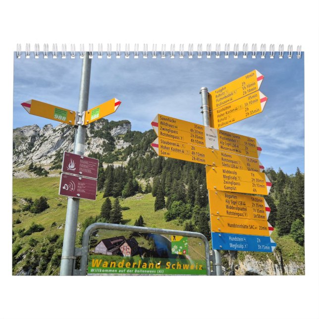 Wanderland Schweiz 2025 Kalender (Omslag)