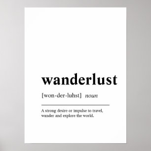 Wanderlats Travel Quote Poster