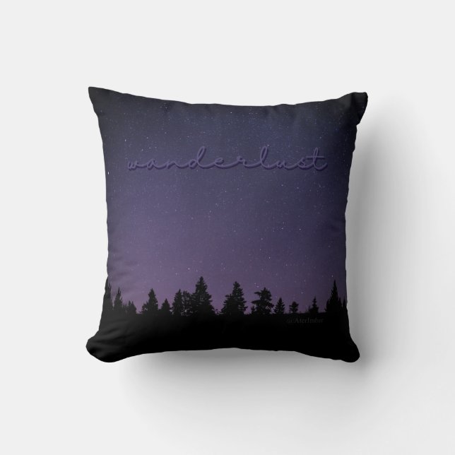Wanderlest (Nattens Himlar) Pillow Kudde (Framsida)