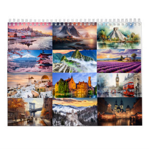 Wanderlust 2025: En kalender för en reseinspirerad
