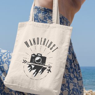Wanderlust Äventyr Avid Travelers Gift Tygkasse