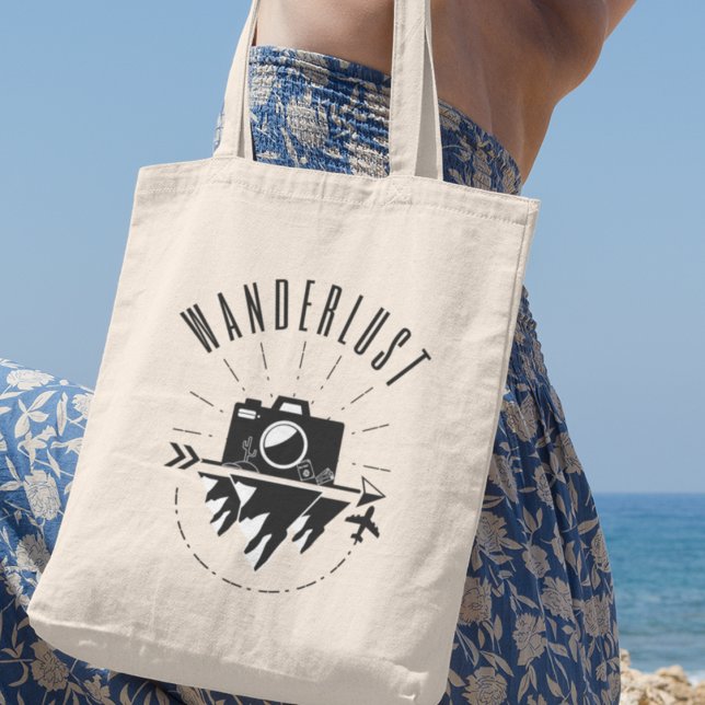 Wanderlust Äventyr Avid Travelers Gift Tygkasse (Shop now and fuel your travel spirit!)