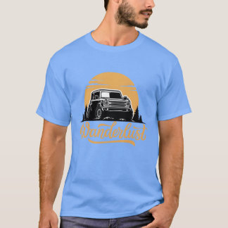 Wanderlust Äventyr Bil Roadtrippresent vänner gi T Shirt