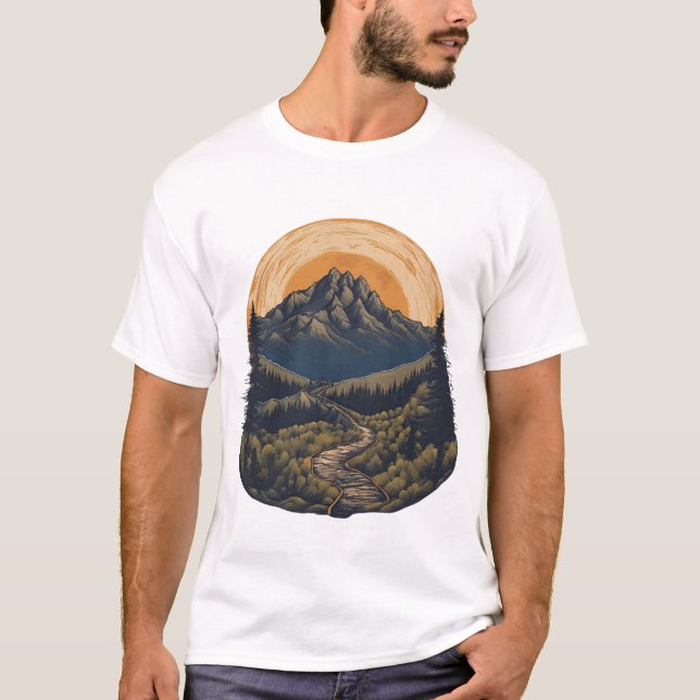 Wanderlust Äventyr - utforska världsresan T Shirt (Framsida)