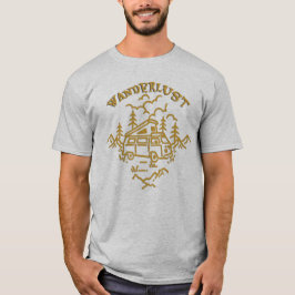 Wanderlust Camper Van Äventyrs T-Shirt