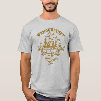 Wanderlust Camper Van Äventyrs T-Shirt
