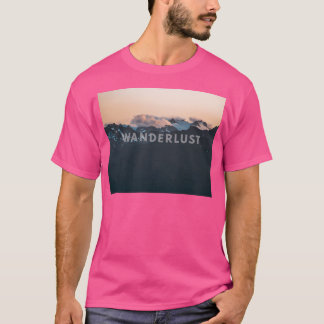 Wanderlust Clouds Covering Hurricane Ridge Mountai T Shirt