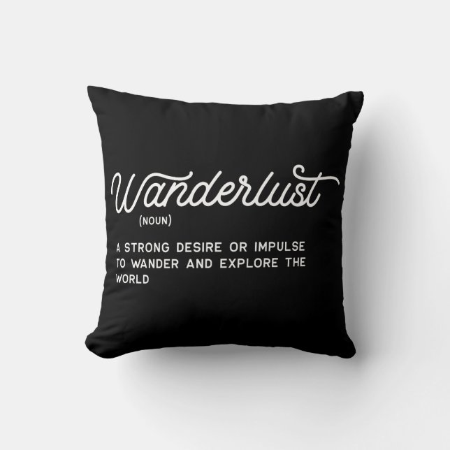 Wanderlust Definition Kudde (Framsida)