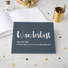 Wanderlust definition vit grå blå färg gästböcker