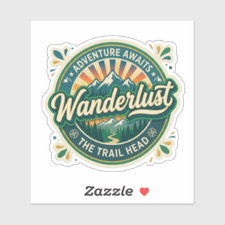 Wanderlust Den Kommande Resvägen – Vintage Retro U Klistermärken