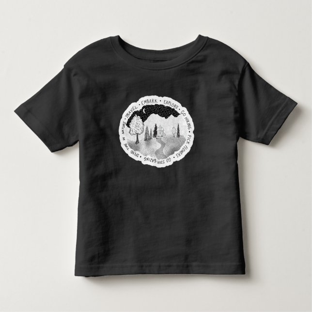 Wanderlust för Nature Älskare & Adventurers T Shirt (Framsida)