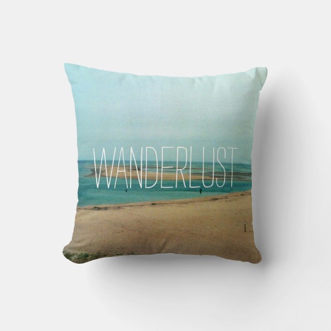 Wanderlust, kuddöverkast kudde (Framsida)