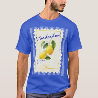 Wanderlust Lemon Tee: Vintage-Inspirerad Resa Shi T Shirt