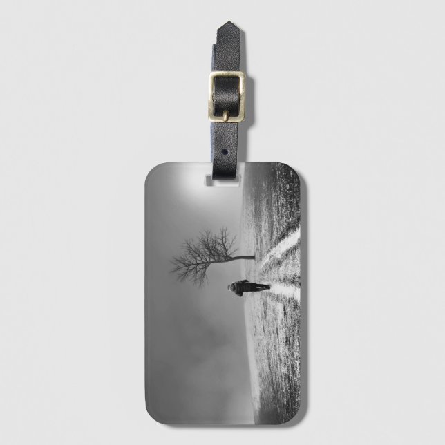 Wanderlust Luggage Tag Bagagebricka (Framsida vertikal)