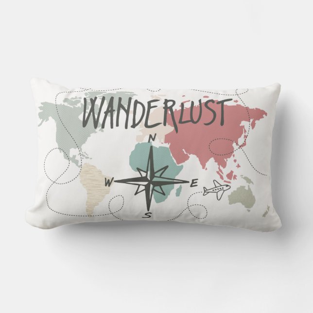 Wanderlust Lumbarkudde (Framsida)