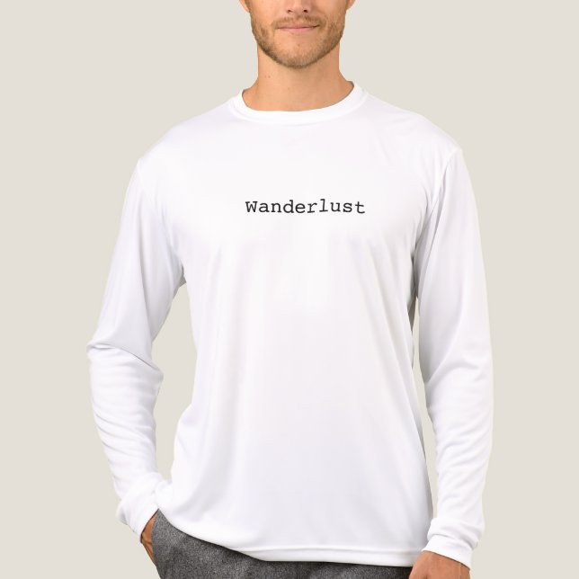 Wanderlust Manar Långärmad Bella Canvas Tee (Framsida)