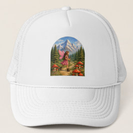 Wanderlust Mountain Fairy Hiker Fairycore Mushroom Keps