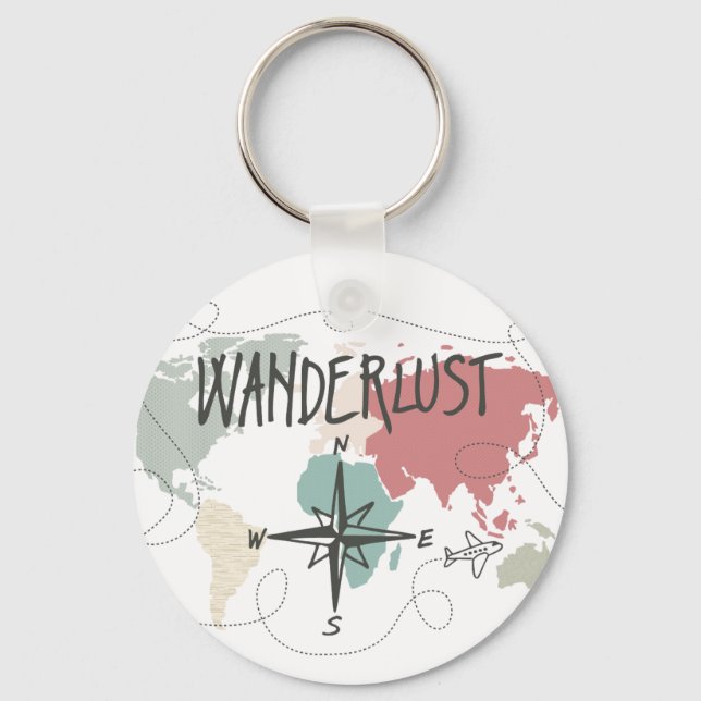 Wanderlust Nyckelring (Framsida)