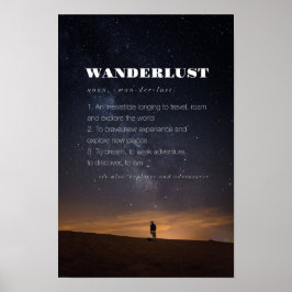 Wanderlust Ord Definition Travel Poster