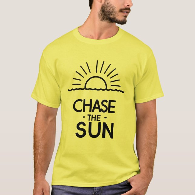 Wanderlust Sommar 'Jaga Solen' Grafik T Shirt (Framsida)