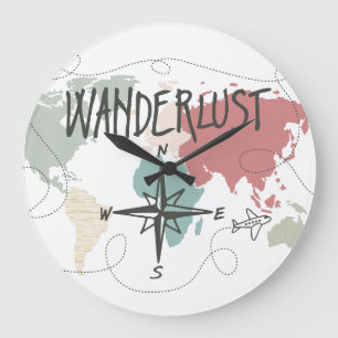 Wanderlust Stor Klocka