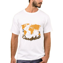 Wanderlust T-Shirt | Äventyrs karta Grafisk T-Shir