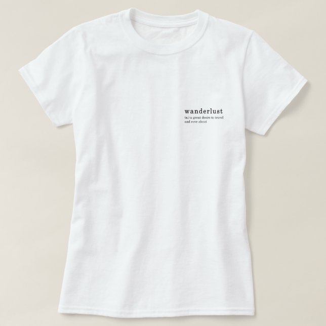 Wanderlust Tee (Design framsida)