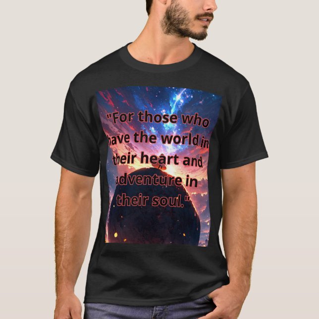  "Wanderlust: the desire to explore is in every de T Shirt (Framsida)