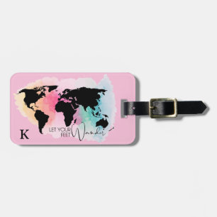 Wanderlust Travel Luggage Tag Bagagebricka