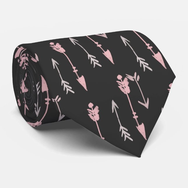 Wanderlust Travel Mönster Neck Tie Slips (Rullad)