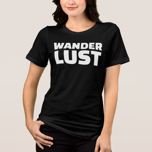 WANDERLUST TRAVEL T-SHIRTS T-SHIRT (Framsida)