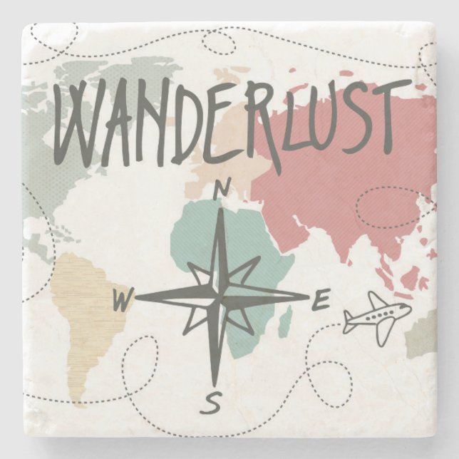 Wanderlust Underlägg Sten (Framsidan)