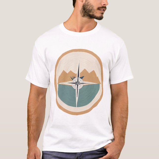 Wanderlust - utforska världen t shirt (Framsida)
