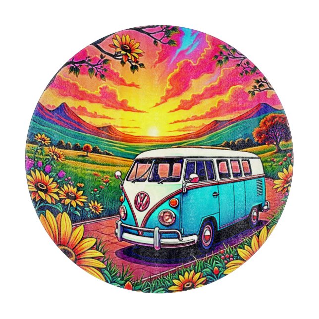 Wanderlust Van Sunset Art (Framsidan)
