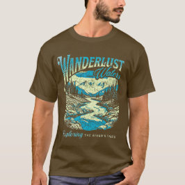 Wanderlust Vatten Manar grundläggande T-Shirt