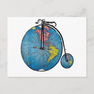 Wanderlust Vintage Bike Postcard Vykort