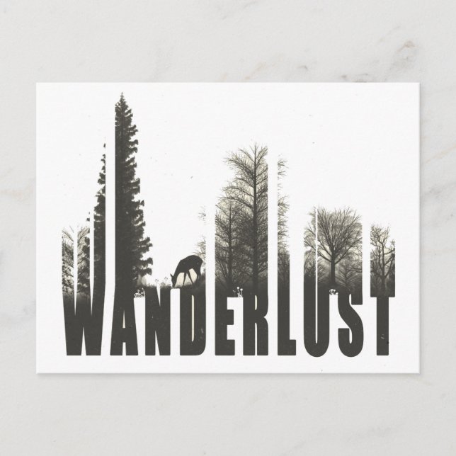 Wanderlust Vykort (Framsida)