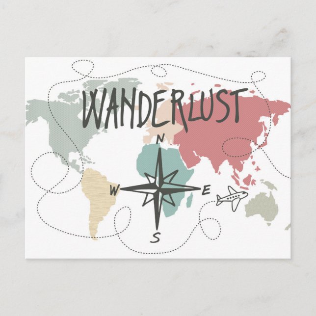 Wanderlust Vykort (Framsida)