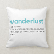 Wanderlustdefinitiondekorativ kudde
