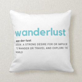 Wanderlustdefinitiondekorativ kudde