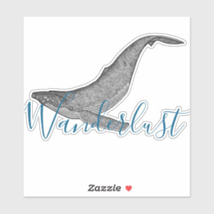 Wanderlustpuckelryggval Klistermärken