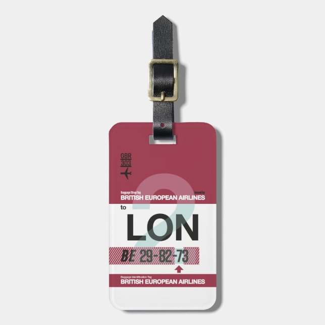 WanderTag - Bagagetagg Bagagebricka (Vertikal Framsida)