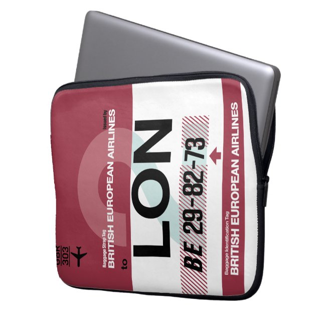 WanderTag - London Minimalist Laptop sleeve (Framsidan Vänster)