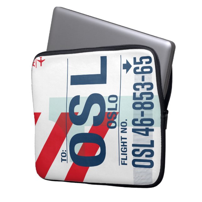 WanderTag - Oslo Minimalist Laptop sleeve (Framsidan Vänster)