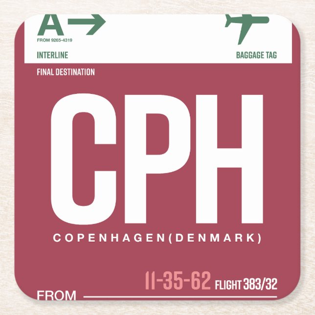 WanderTag Papper Underlägg (Framsidan)