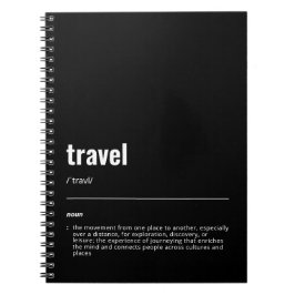 WanderTag - Travel Black Notebook Anteckningsbok