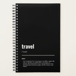 WanderTag - Travel Black Planner 2026